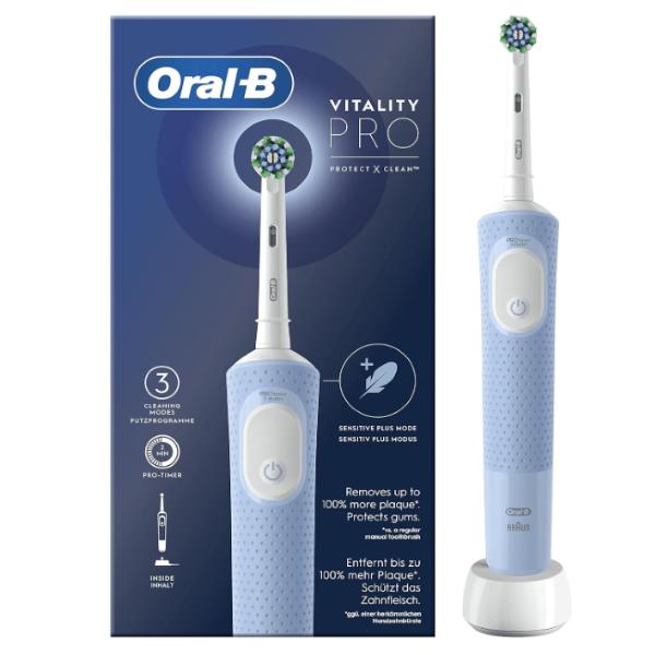 ORAL-B VITALITY PRO BLUE (D103) SPAZZOLINO ELETTRICO ROTANTE PER ADULTO BATTERIA A LUNGA DURATA