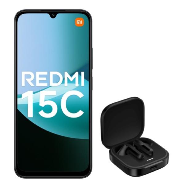 XIAOMI REDMI 15C 5G 128GB DUAL SIM  6.9" 4GB RAM TWILIGHT ORANGE + BUDS 6 ACT TIM 