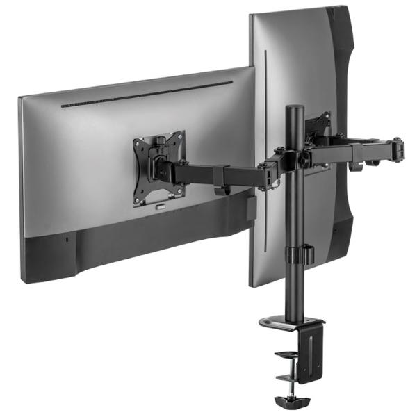 SUPERIOR SUPSPC002 SUPPORTO UNIVERSALE DA TAVOLO PER DOPPIO MONITOR 17'" - 32"