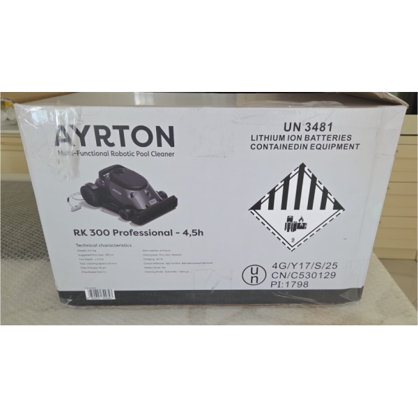 AYRTON RK300 PROFESSIONAL ROBOT PULITORE AUTOMATICO A BATTERIE PER PISCINE - USATO