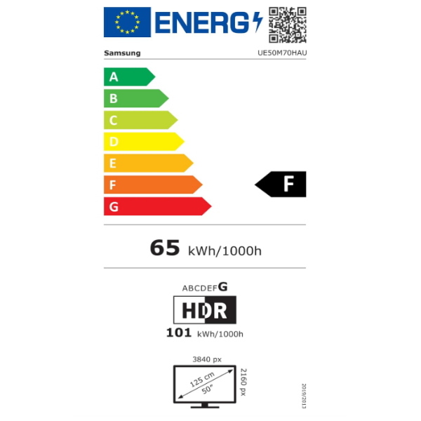 SAMSUNG UE50M70HAUXXH 2026 50"  SMART TV MINILED 4K HDR BLACK EU
