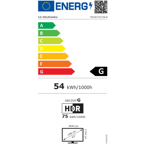 LG 43UA731C 2026 43'' SMART TV LED 4K CONTROLLO VOCALE BLACK EU