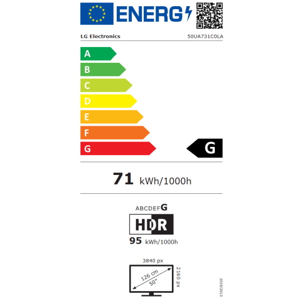 LG 50UA731C 50"' SMART TV LED 4K BLACK EU