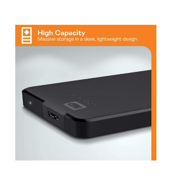 WD HARD DISK ESTERNO DIGITAL PORTATILE WDBU6Y0020BBK  - 2TB USB 3.0