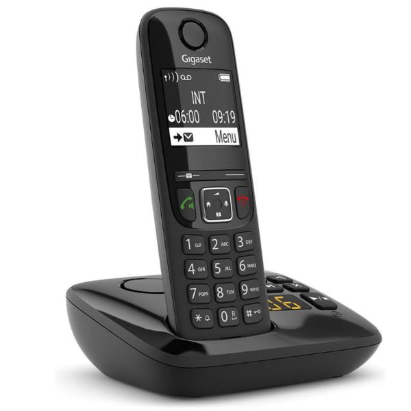 CORDLESS SIEMENS GIGASET AS690A BLACK VIVAVOCE CON SEGRETERIA