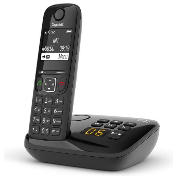CORDLESS SIEMENS GIGASET AS690A BLACK VIVAVOCE CON SEGRETERIA